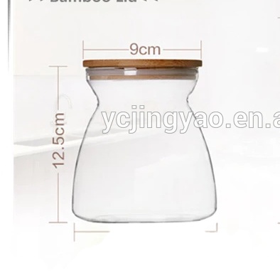 Customized Wholesale Sealed Glass Storage Jar with Bamboo / Cork lid