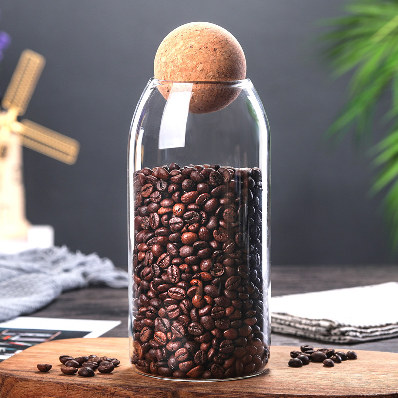 Customized a variety of specifications Bulk storage glass jar with bamboo lid for foods