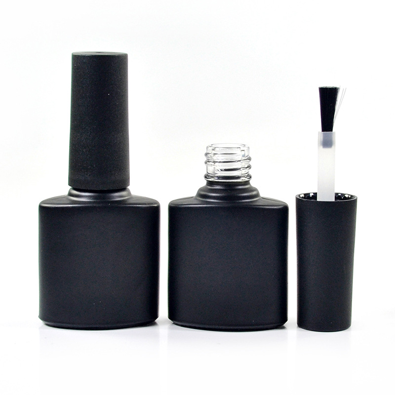 Customized black Empty Glass Nail Polish Bottle 10Ml 12ml 15Ml