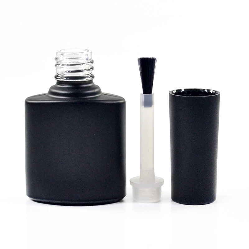 Customized black Empty Glass Nail Polish Bottle 10Ml 12ml 15Ml
