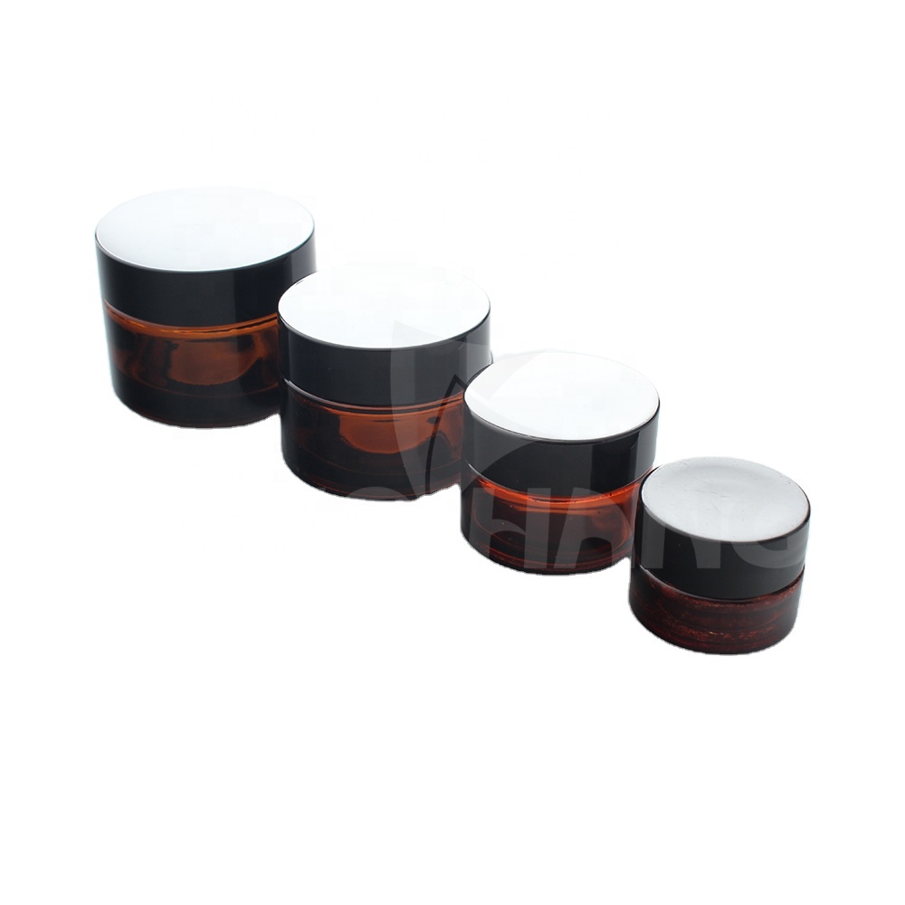 Customized black aluminum jar face whitening cream