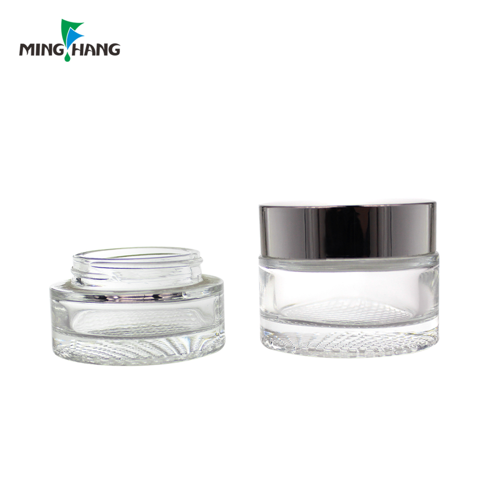 Customized black aluminum jar face whitening cream