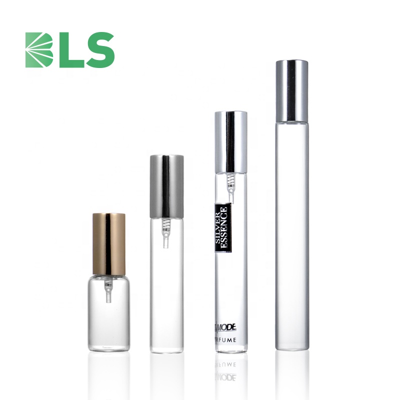 Customized capacity tube glass vial stock perfume bottle