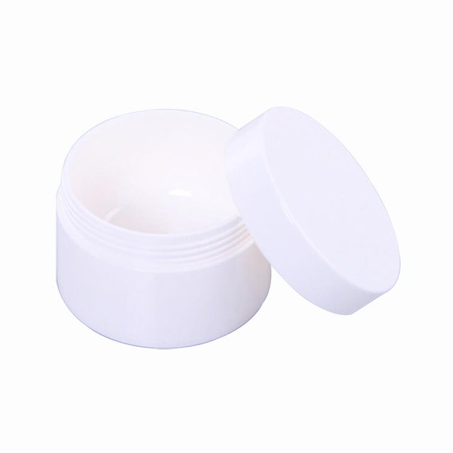 Customized color PP double wall plastic jar moisturizing cream cosmetic container
