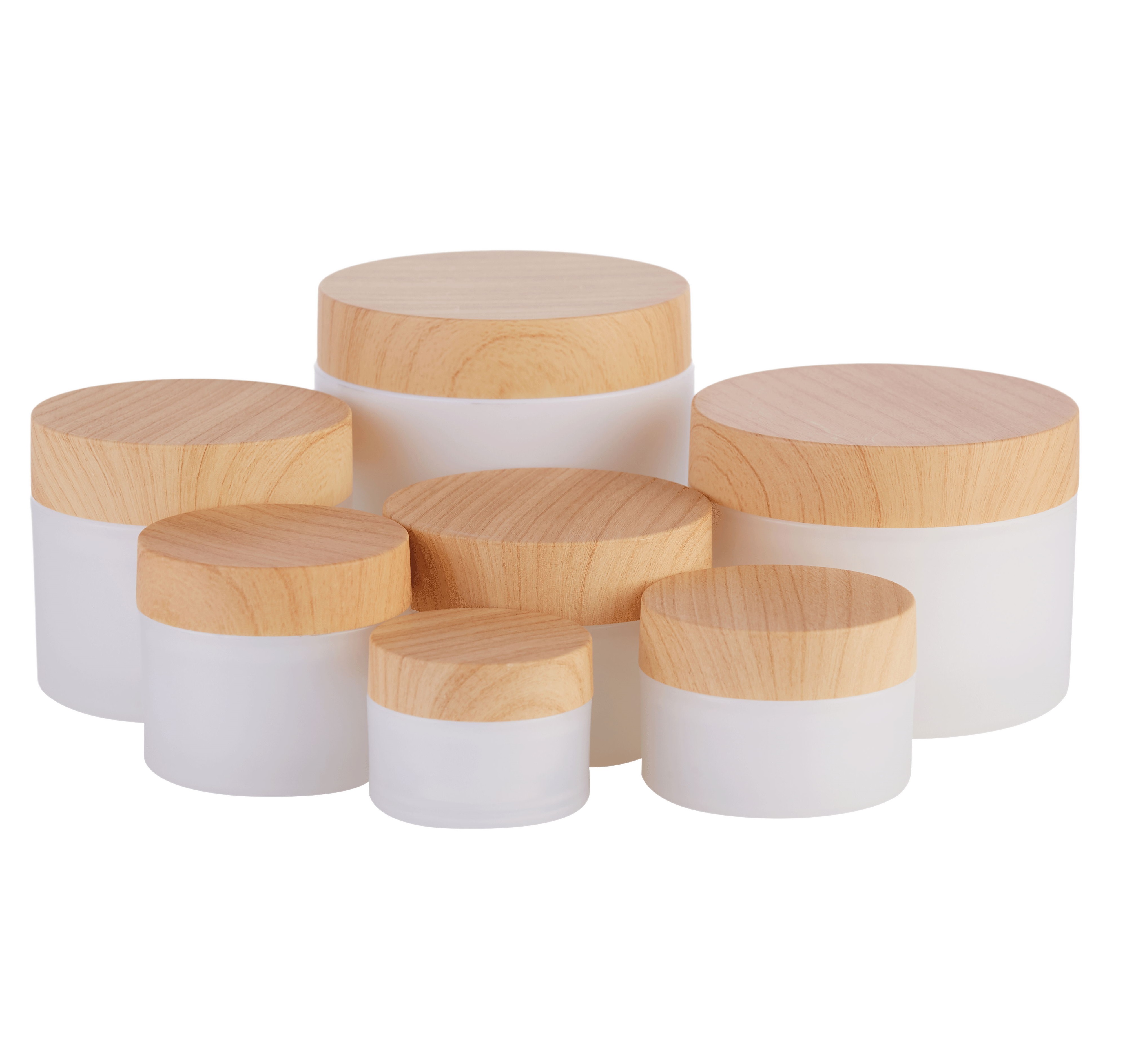 Customized color round shape 10g 20g 50g 100g 150g 200g 250g heavy wall skin care cream jar with gasket