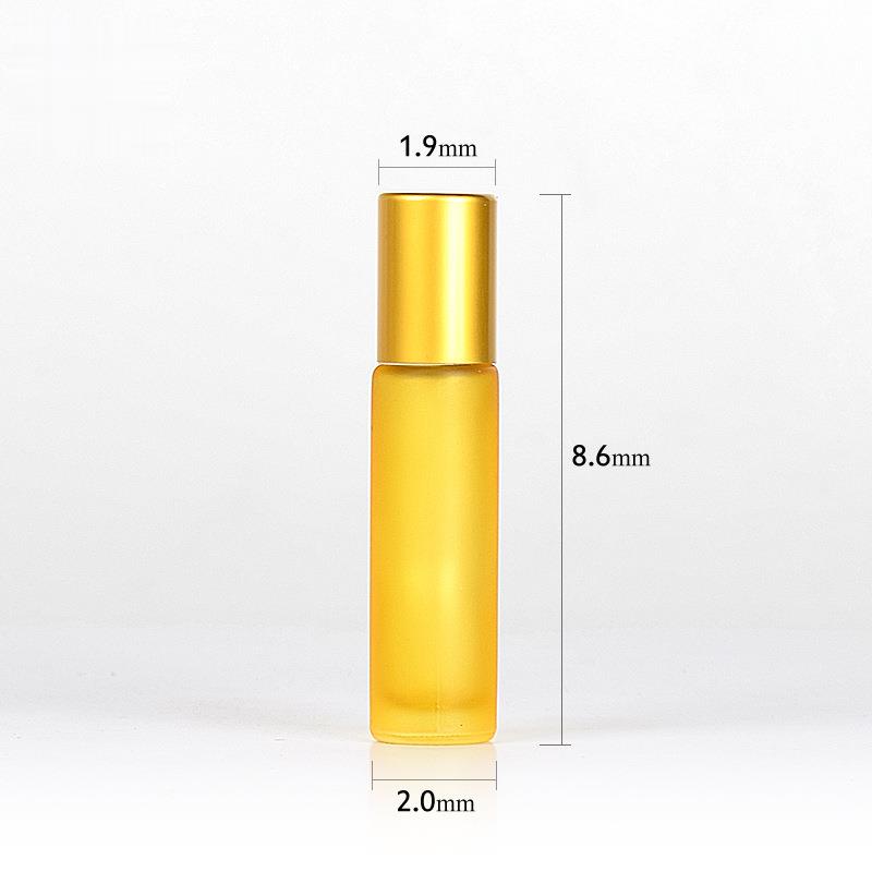 Customized colored glass 10ml essential oil roller bottles