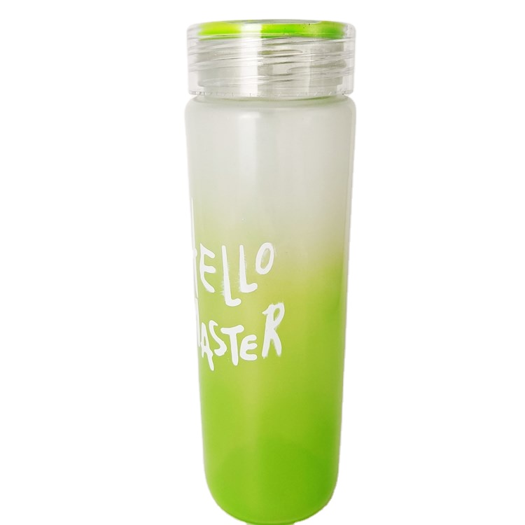 Customized colorful cup frosted gradient glass creative souvenir cup corporate advertising campaign gift cup