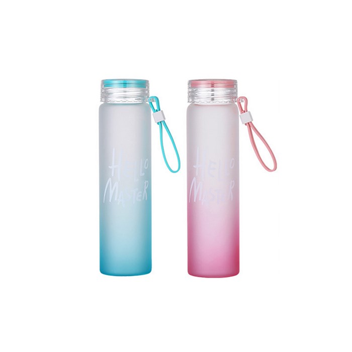 Customized colorful cup frosted gradient glass creative souvenir cup corporate advertising campaign gift cup