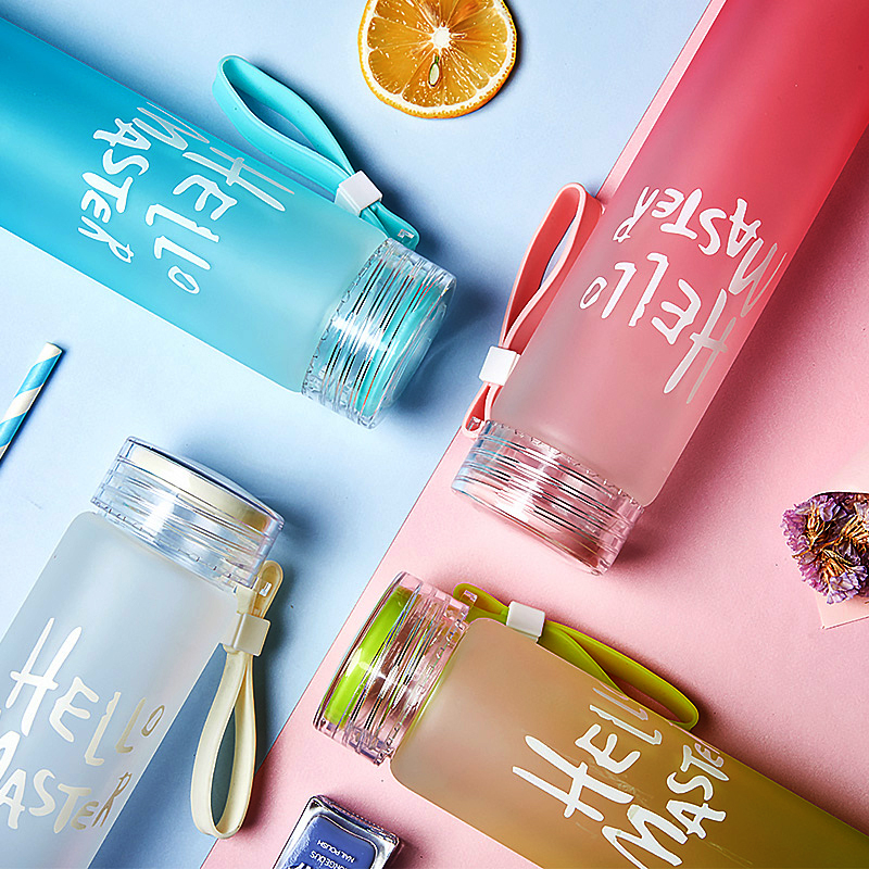 Customized colorful cup frosted gradient glass creative souvenir cup corporate advertising campaign gift cup