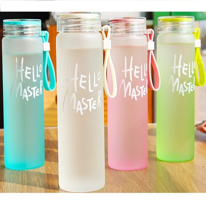 Customized colorful cup frosted gradient glass creative souvenir cup corporate advertising campaign gift cup