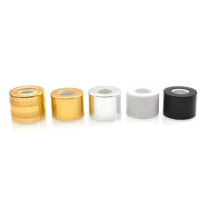 Customized colorful flat shoulder glass bottle 10ml 20ml 30ml 50ml essential oil glass dropper bottle with aluminum cap