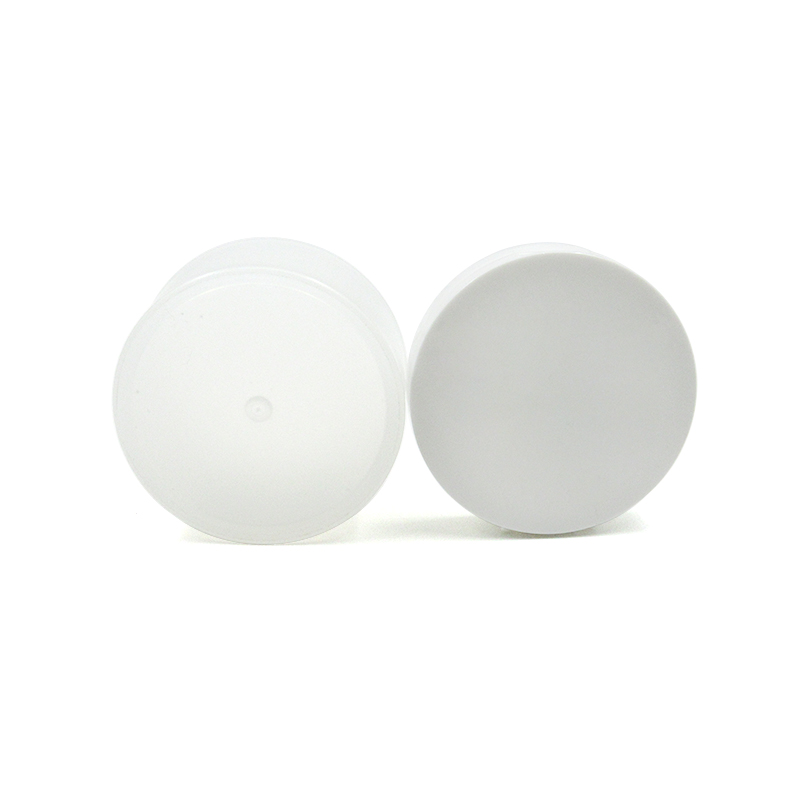 Customized cosmetic 100g/200ml round frosted plastic flip lid empty face cream jar container packaging with spoon
