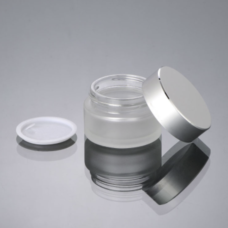 Customized cosmetic face cream jar 15g 20g 30g 50g frosting glass essence cream jar