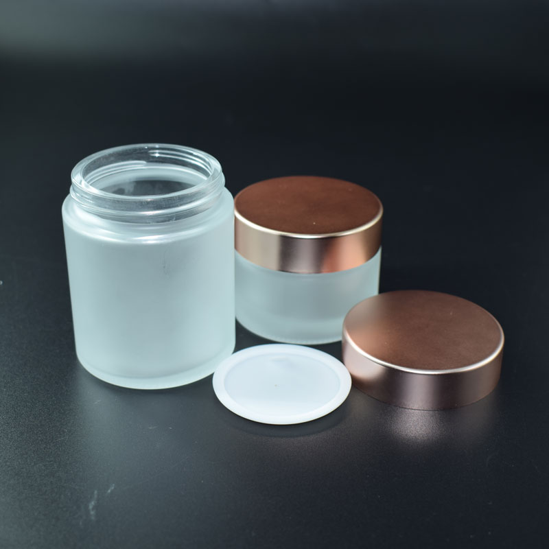 Customized cosmetic glass cream jar 10g,20g,30g,50g,100g glass clear frosted jar for cream face