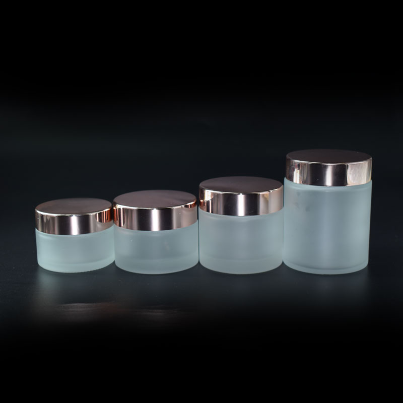 Customized cosmetic glass cream jar 10g,20g,30g,50g,100g glass clear frosted jar for cream face