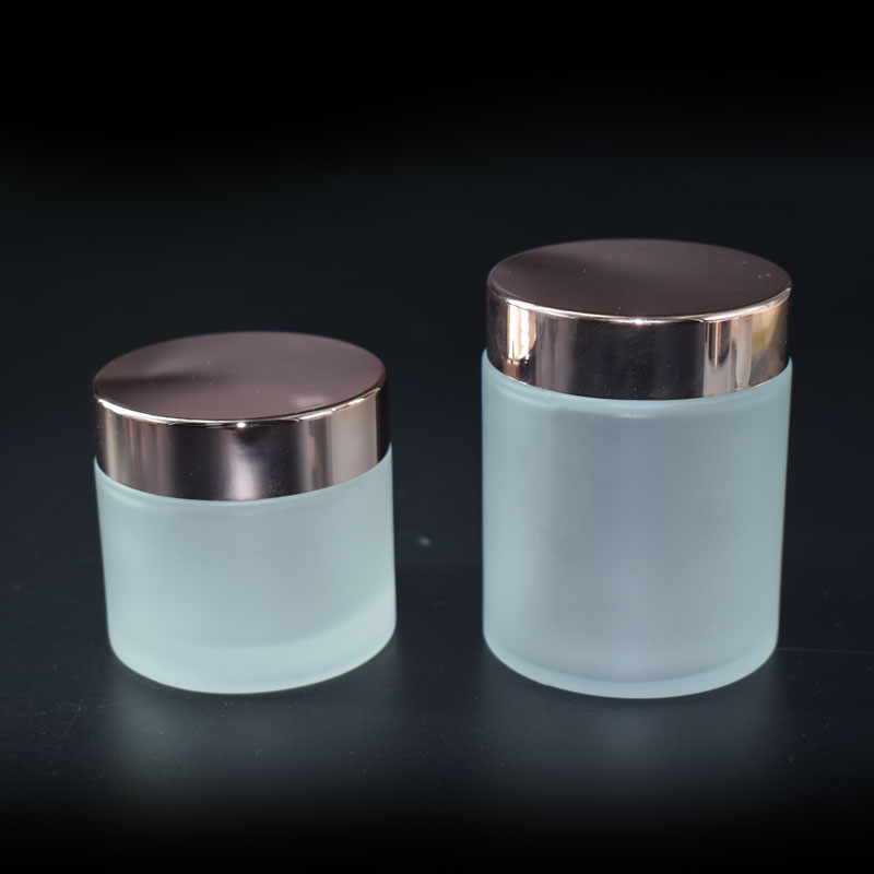 Customized cosmetic glass cream jar 10g,20g,30g,50g,100g glass clear frosted jar for cream face