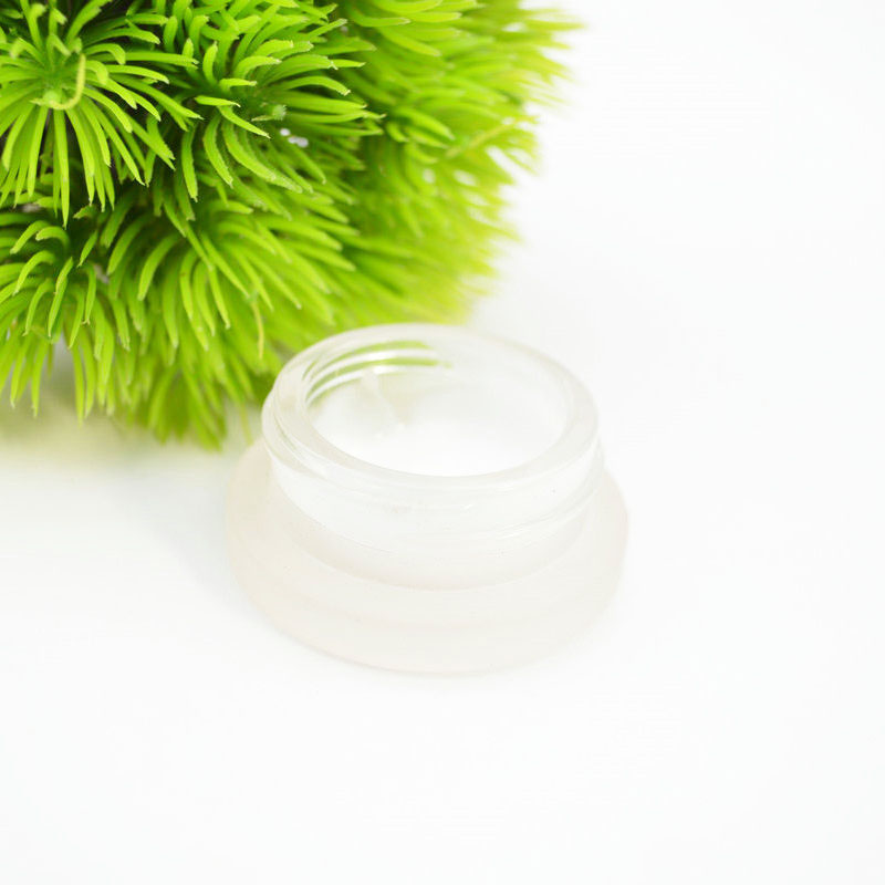 Customized cosmetic glass cream jar 3ml 5m,7ml,9ml glass clear frosted jar for cream