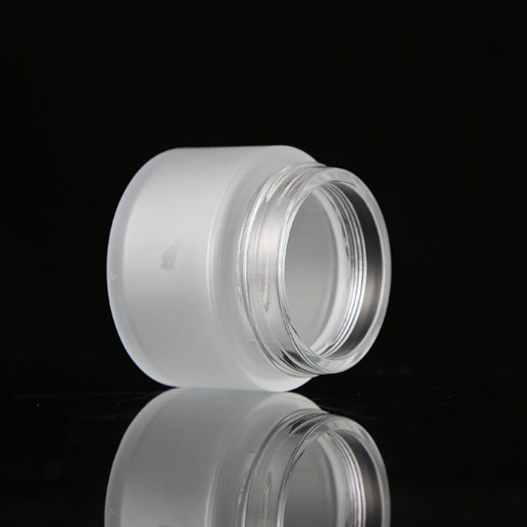 Customized cosmetic glass cream jar 5m,10ml,20ml,30ml,50ml,100ml glass clear frosted jar for cream