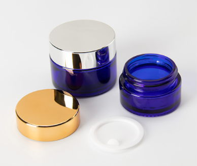 Customized cosmetic glass cream jar 5m,7ml,10ml,20ml,30ml,50ml,100ml glass clear frosted jar for cream