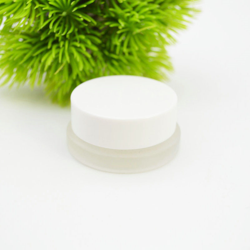 Customized cosmetic glass cream jar 9ml glass clear frosted jar for cream