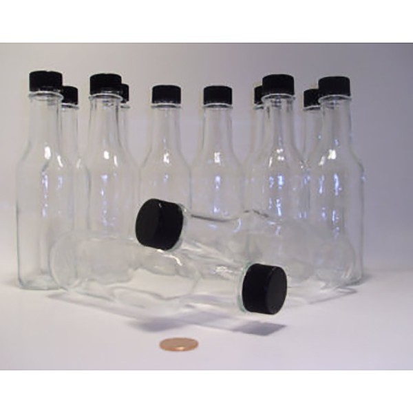 Customized design 5 oz Clear Glass Woozy Bottle 24-414 for Chili Sauce
