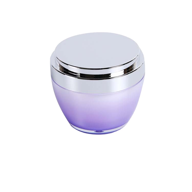 Customized design fashion 50g empty high end acrylic cream plastic cosmetic jar