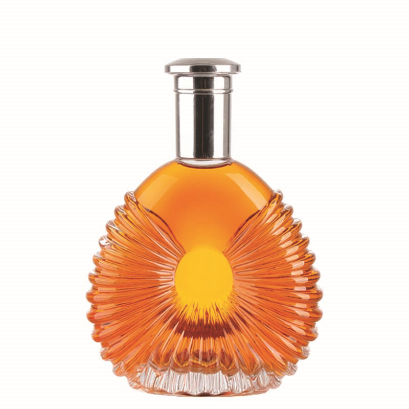 Customized design super flint 500ml 750ml clear vodka brandy xo whisky rum liquor bottles glass factory