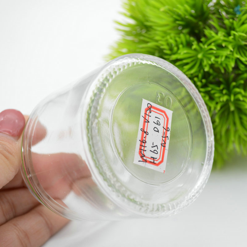 Customized empty luxury 120ml glass candle jars with gold aluminium lids