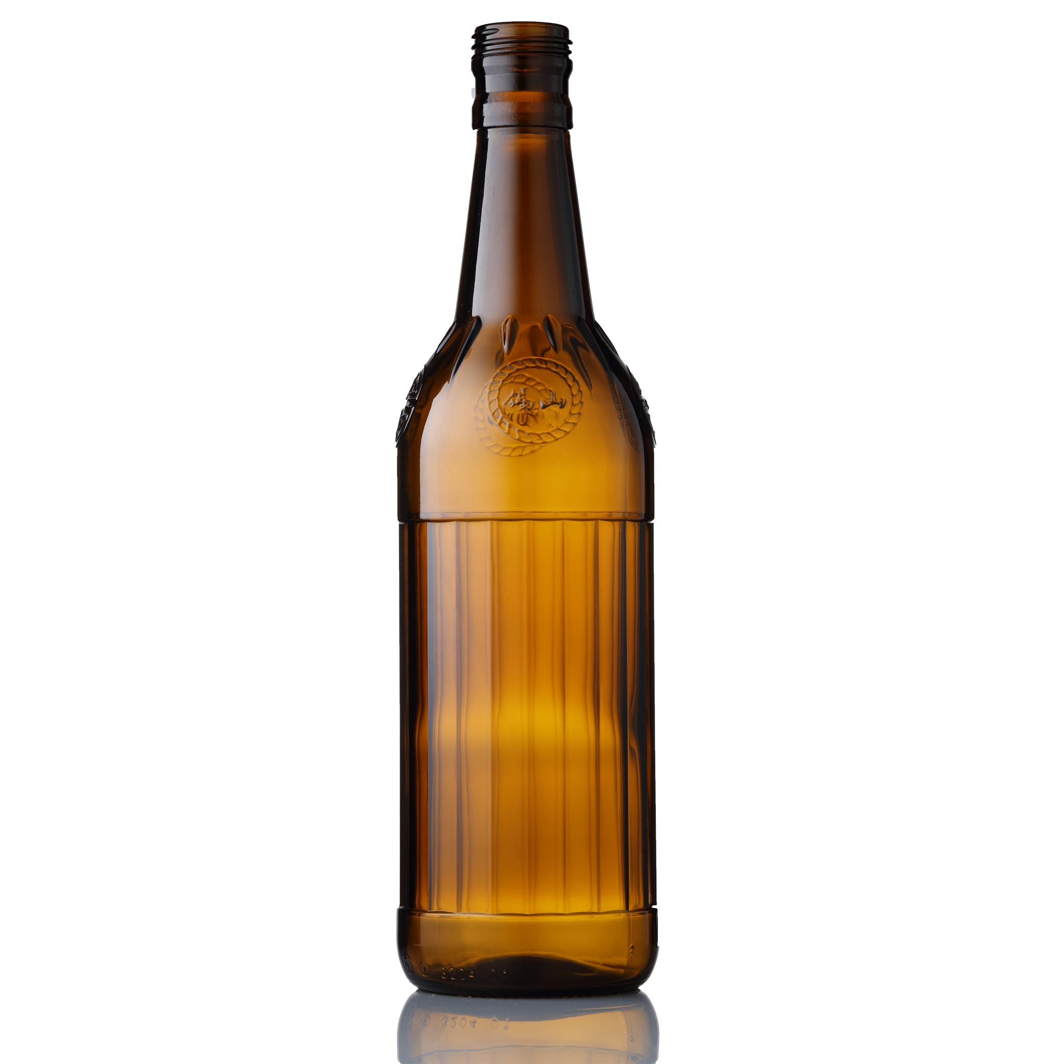 Customized engraving stubby beer bottles for beverage liquor whiskey whiskey rum brandy bottle glass