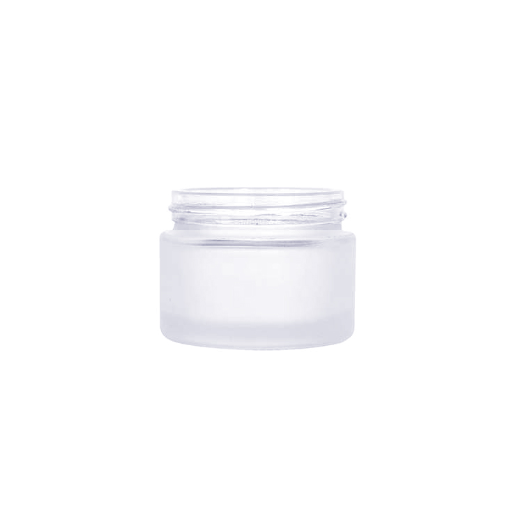 Customized frosted cosmetic glass cream jar