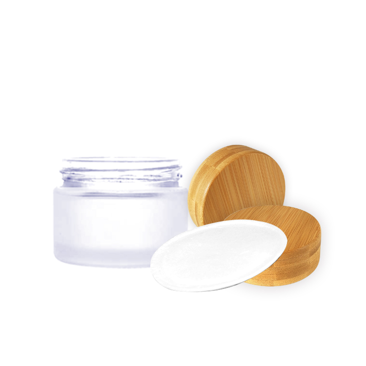 Customized frosted cosmetic glass cream jar