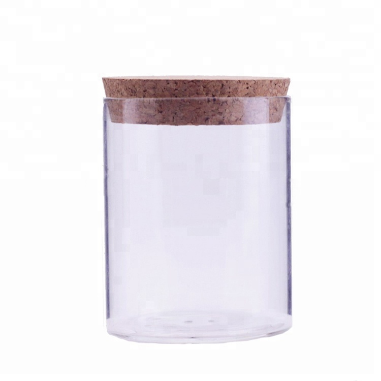 Customized heat resistant glass food storage containers with cork