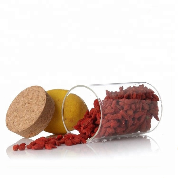Customized heat resistant glass food storage containers with cork