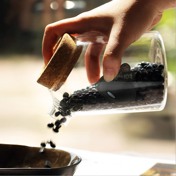 Customized hermetic glass bottle transparent eco borosilicate glass jar