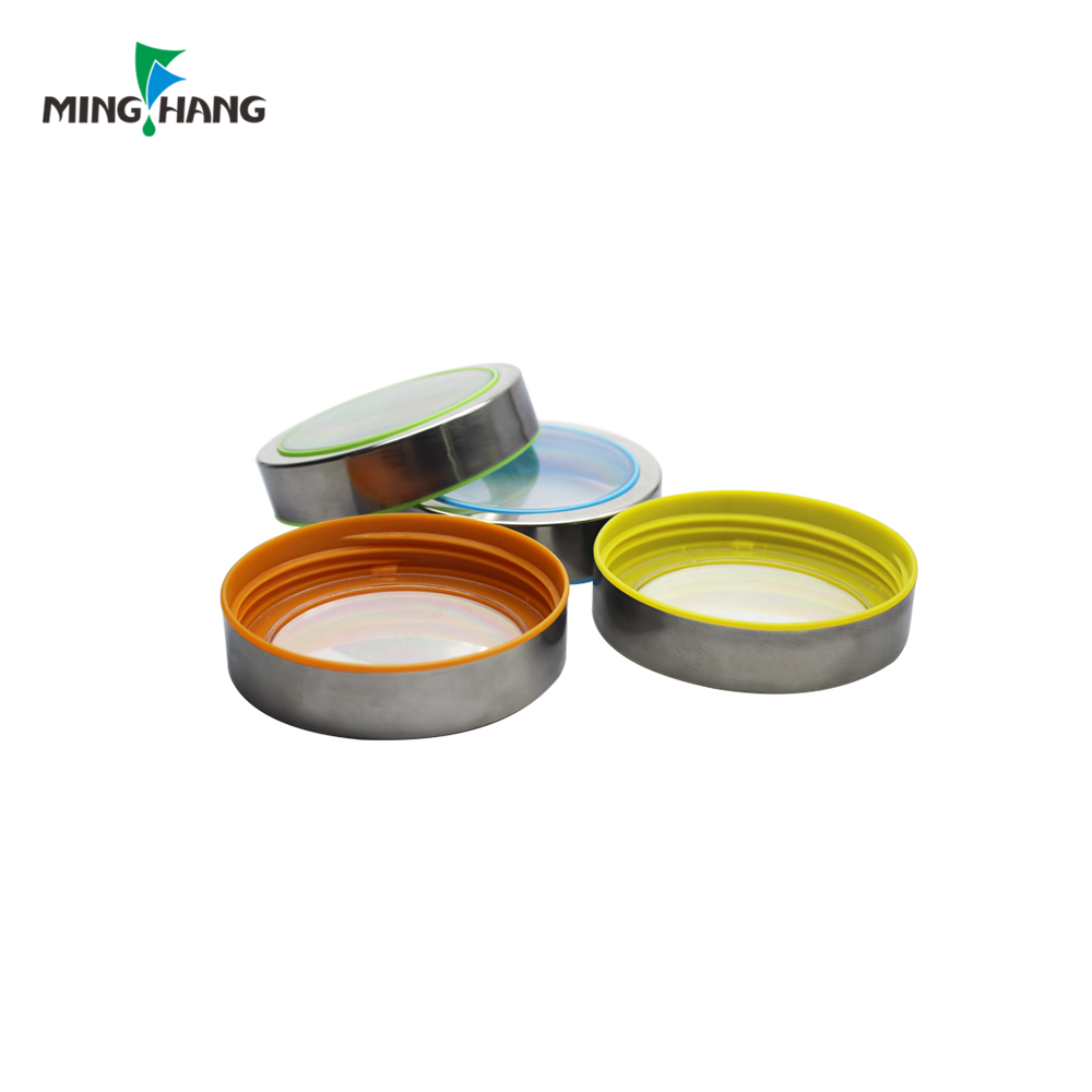 Customized industrial surface packing wide mouth bottle food glass storage Jar container aluminum lid