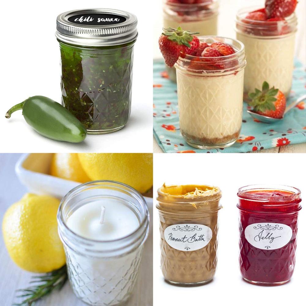 Customized logo 16 OZ glass mason jar with screw top lid