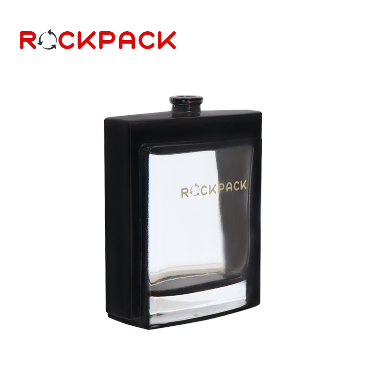 Customized logo black perfume glass bottle 50ml 100ml