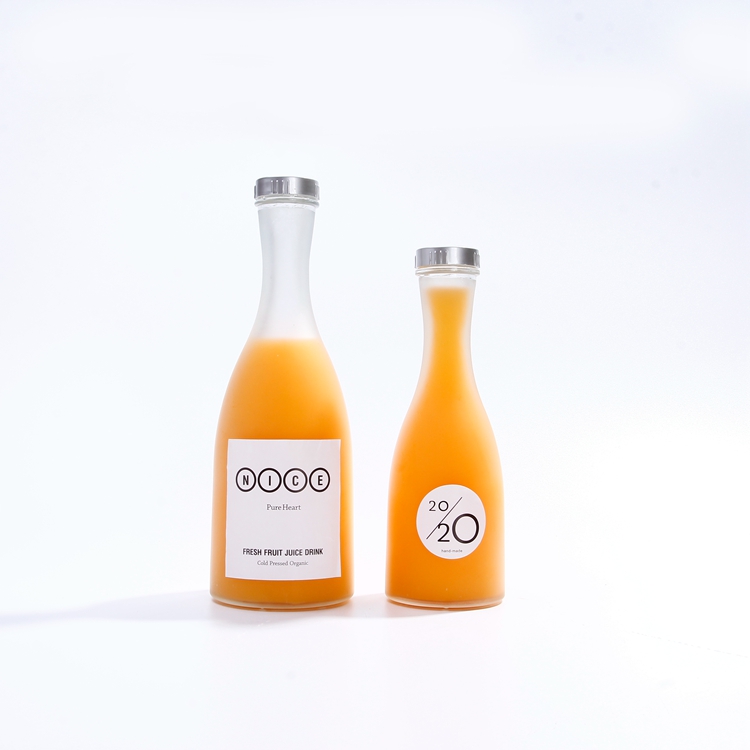 Customized logo printing Cold Brew Coffee Bottle 100ml 250ml 375ml 500ml Cherry Juice Glass Bottle With Lid