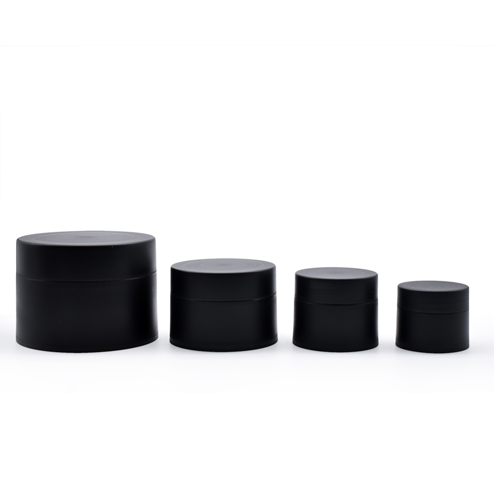 Customized logo white black pink blue cream jars plastic pp jar skin care cream jar
