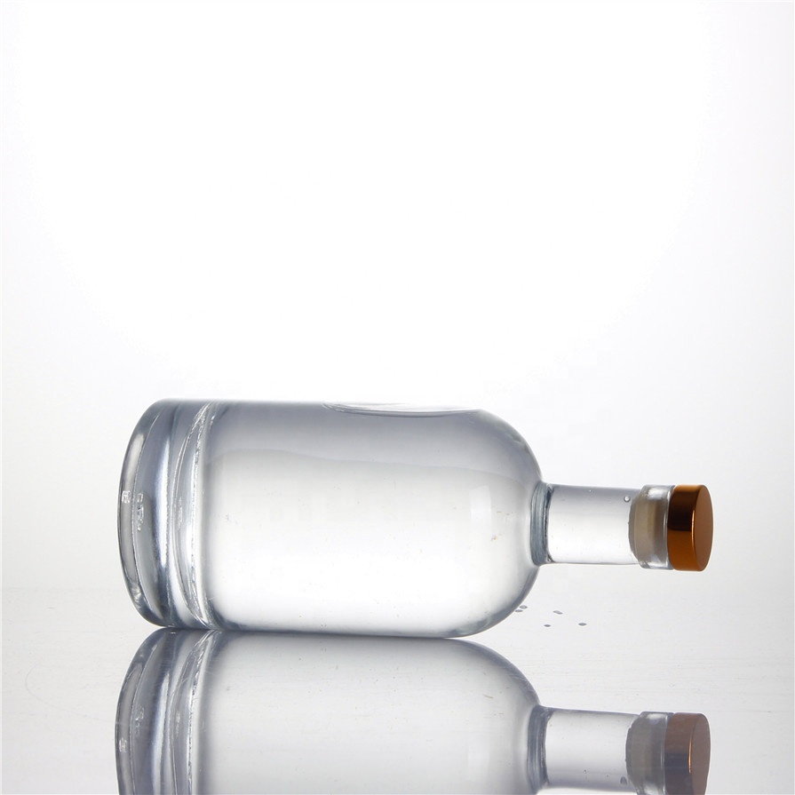Customized logo70 cl 700 ml 500ml 750 ml 700g high weight vodka whiskey brandy gin rum olso classic liquor spirits glass bottles