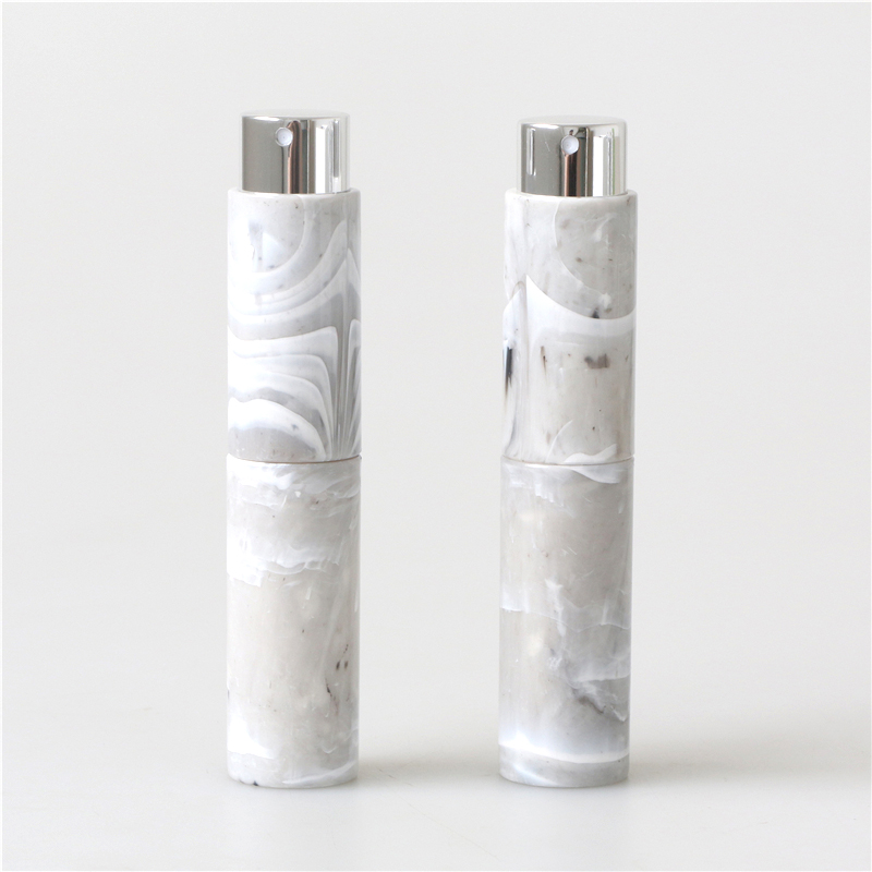 Customized marble colors pocket perfume atomizer spray bottle for fragrance