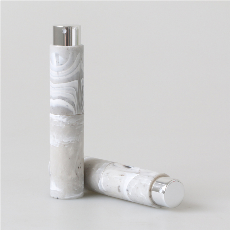 Customized marble colors pocket perfume atomizer spray bottle for fragrance