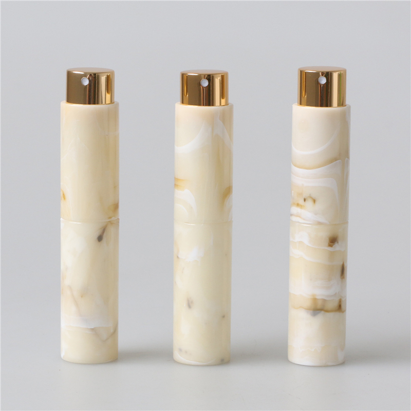 Customized marble colors pocket perfume atomizer spray bottle for fragrance