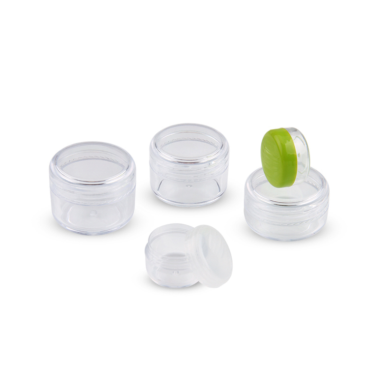 Customized natural skin care containers ps cosmetic jars frosted