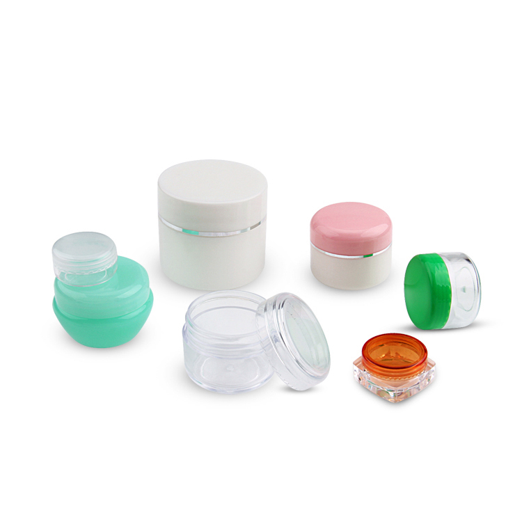 Customized natural skin care containers ps cosmetic jars frosted