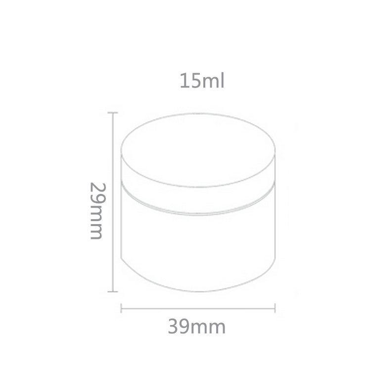 Customized natural skin care containers ps cosmetic jars frosted