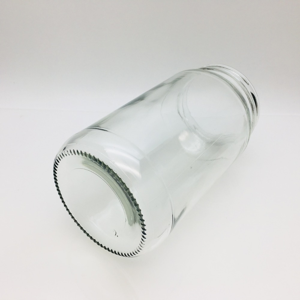 Customized new 820ml glass oil bottles 700g coconut oil jar with 82mm twist off cap