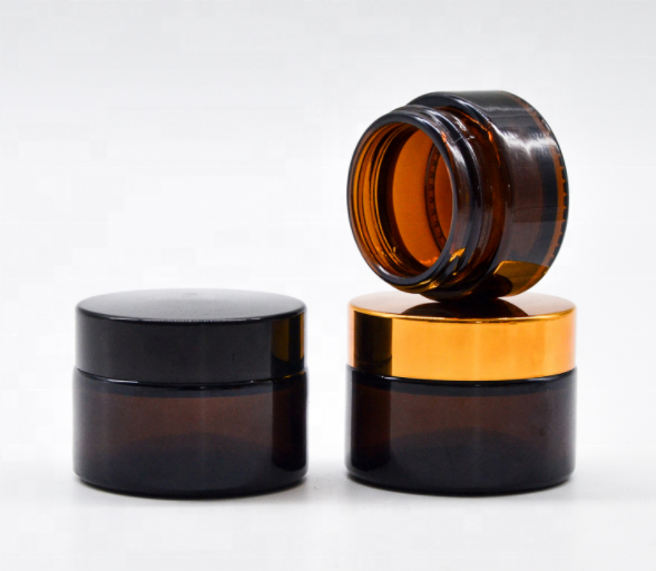 Customized personal care 7g 10g 20g 30g 50g Luxury glass cosmetic cream jar for eye hair and face