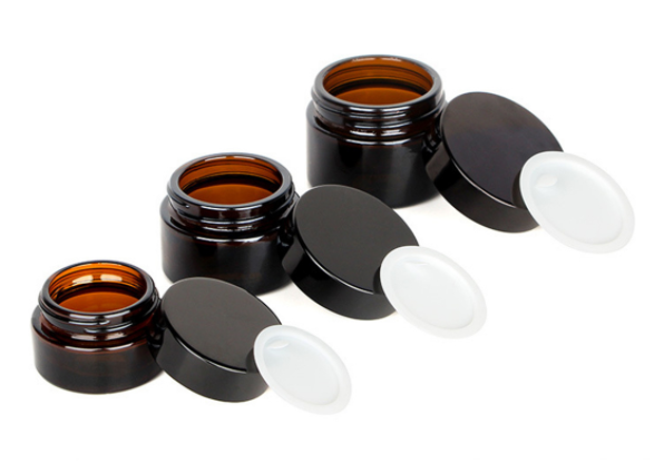 Customized personal care 7g 10g 20g 30g 50g Luxury glass cosmetic cream jar for eye hair and face