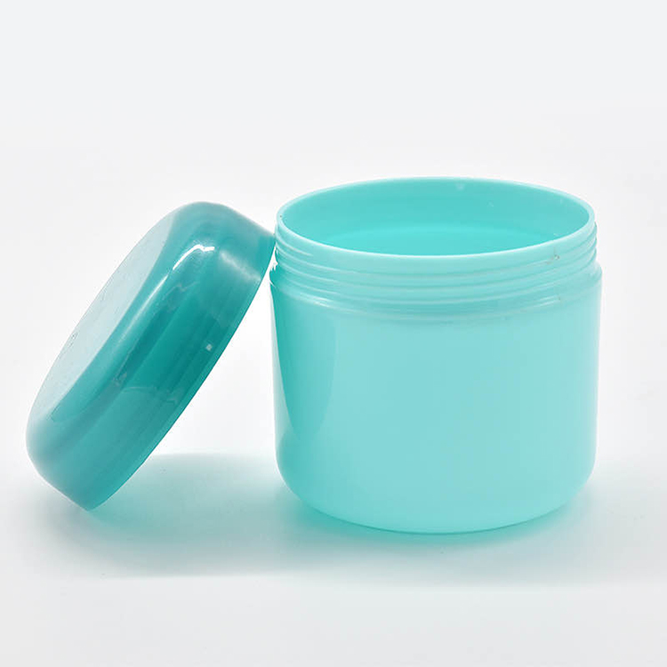Customized product 8 oz 250g transparent round plastic can with lid for cosmetics, cream, hair care and spices 250ml